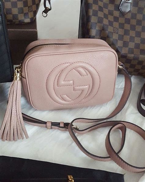 gucci soho disco dusty rose|Rose Beige Leather Soho Small Disco Bag .